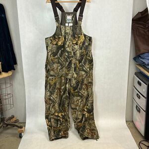 10X RealTree Camo Coveralls Sz Large Overalls Bibs Camouflage Adjustable Straps